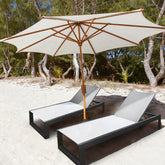 Barcelona Aluminum Adjustable Chaise Lounge Chair in Black